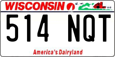 WI license plate 514NQT