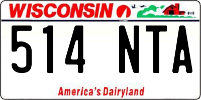 WI license plate 514NTA