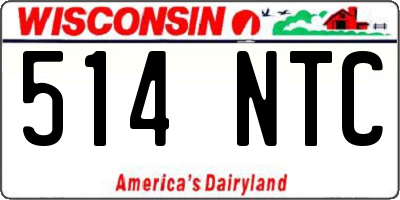 WI license plate 514NTC