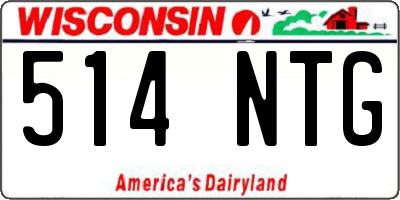 WI license plate 514NTG