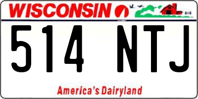 WI license plate 514NTJ