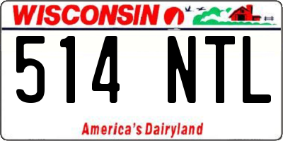 WI license plate 514NTL