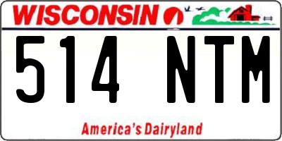 WI license plate 514NTM