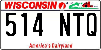 WI license plate 514NTQ