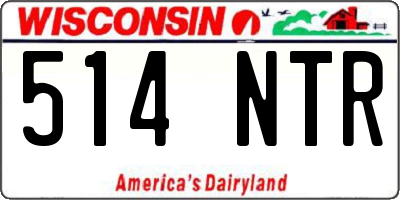 WI license plate 514NTR
