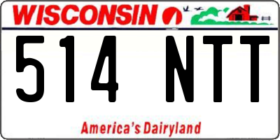 WI license plate 514NTT