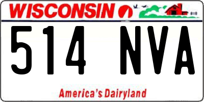 WI license plate 514NVA