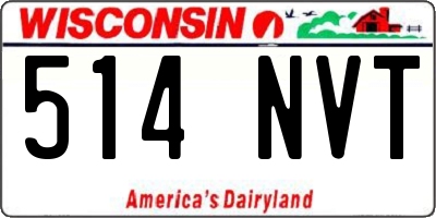 WI license plate 514NVT