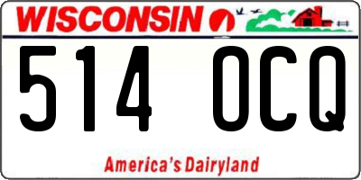 WI license plate 514OCQ
