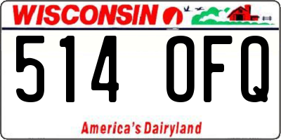 WI license plate 514OFQ