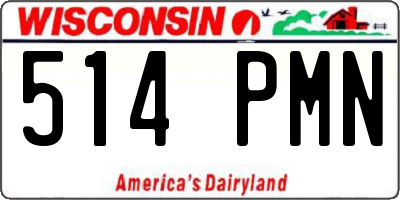 WI license plate 514PMN