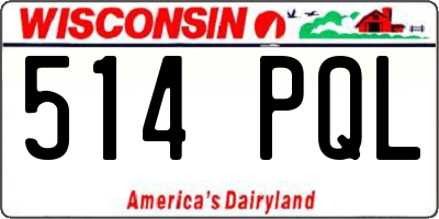 WI license plate 514PQL