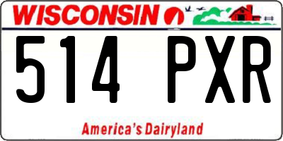 WI license plate 514PXR