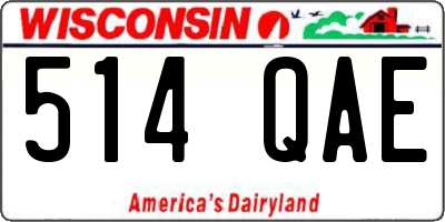 WI license plate 514QAE