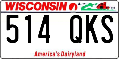 WI license plate 514QKS