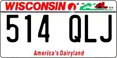 WI license plate 514QLJ
