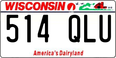 WI license plate 514QLU