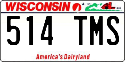 WI license plate 514TMS