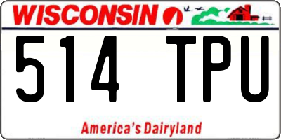 WI license plate 514TPU