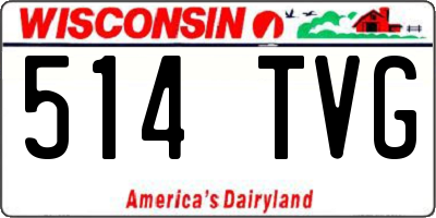 WI license plate 514TVG