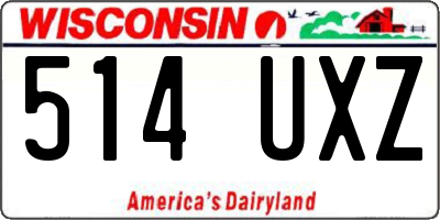 WI license plate 514UXZ