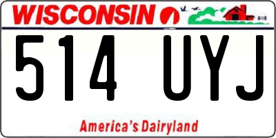 WI license plate 514UYJ