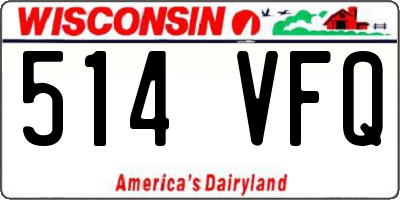 WI license plate 514VFQ