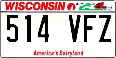 WI license plate 514VFZ
