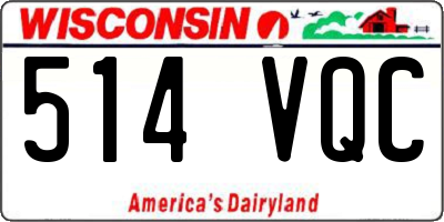 WI license plate 514VQC