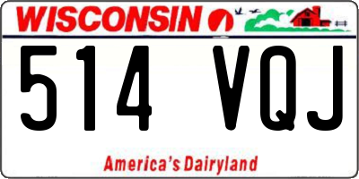 WI license plate 514VQJ