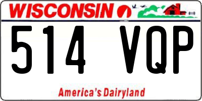 WI license plate 514VQP
