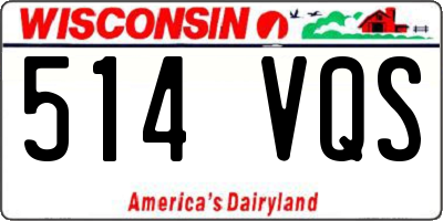 WI license plate 514VQS