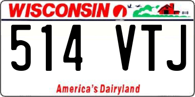 WI license plate 514VTJ