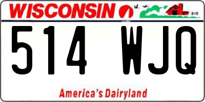 WI license plate 514WJQ