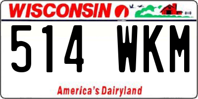 WI license plate 514WKM