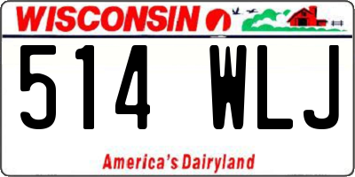 WI license plate 514WLJ