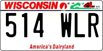 WI license plate 514WLR