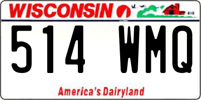 WI license plate 514WMQ