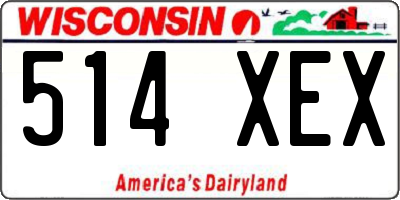 WI license plate 514XEX