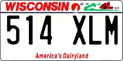 WI license plate 514XLM