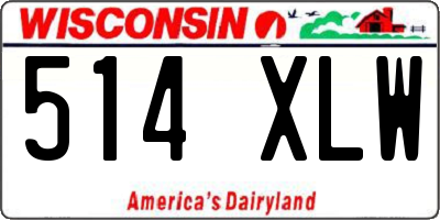 WI license plate 514XLW