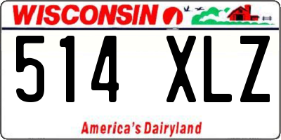 WI license plate 514XLZ