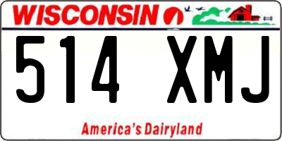WI license plate 514XMJ