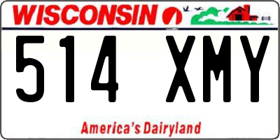 WI license plate 514XMY