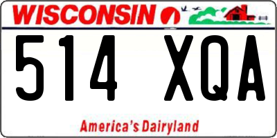 WI license plate 514XQA