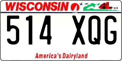WI license plate 514XQG