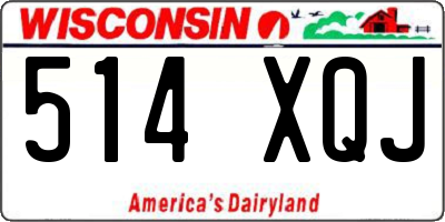WI license plate 514XQJ