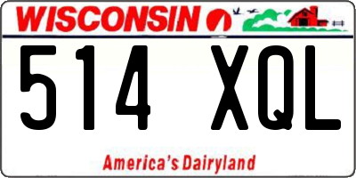 WI license plate 514XQL
