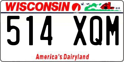 WI license plate 514XQM