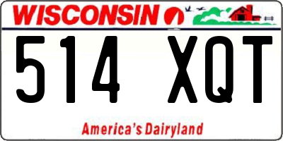 WI license plate 514XQT